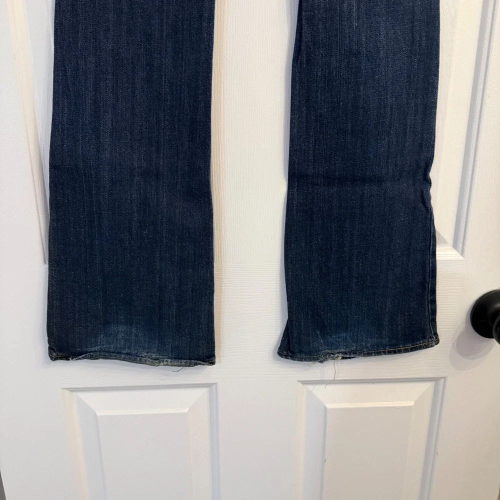 RARE Y2K American Eagle Artist Jeans Dark Wash Low Rise Distressed Vintage AEO 2